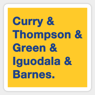 2015 Golden State Warrior Greats Blue Magnet